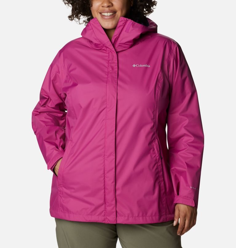 Columbia Arcadia II Jakke Dame Fuchsia | Plus Size 43261P